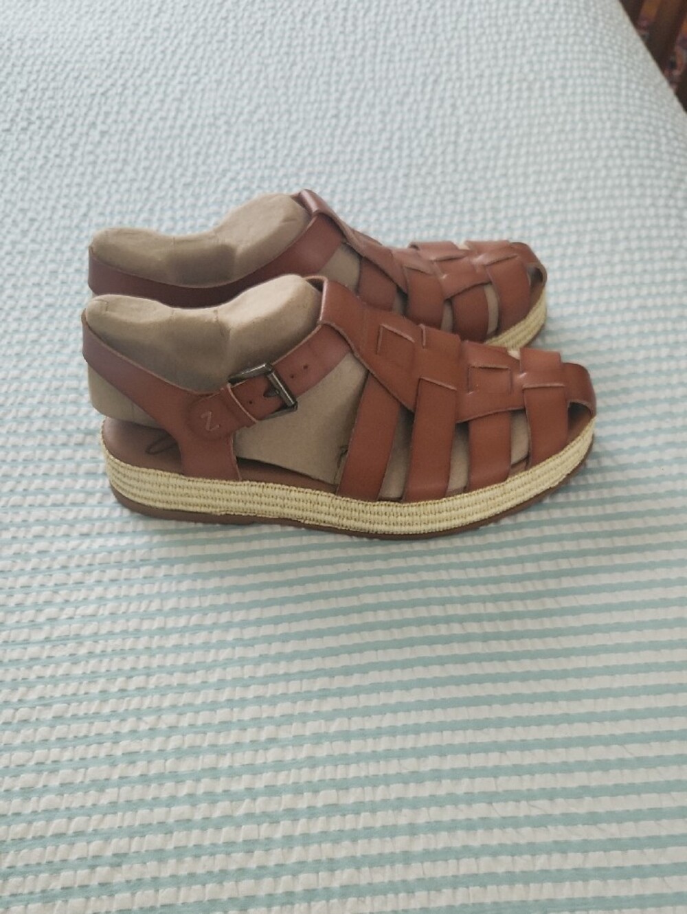 Zodiac Tan Sandal with Ankle Strap - Picture 2 of 10